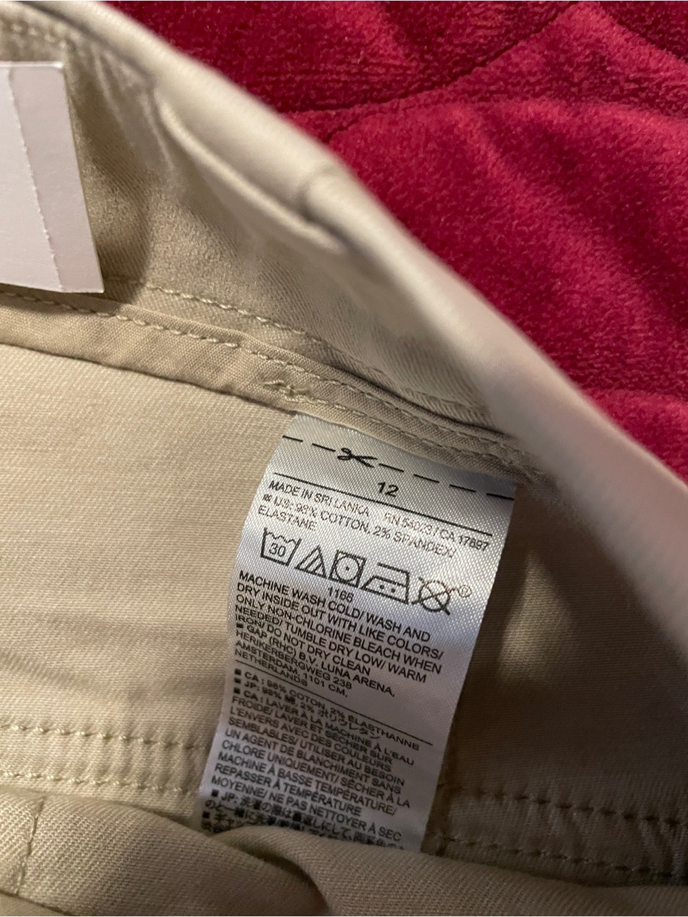 Banana Republic Womens authentic chino girlfriend fit- size 12  NWT - Picture 6 of 8